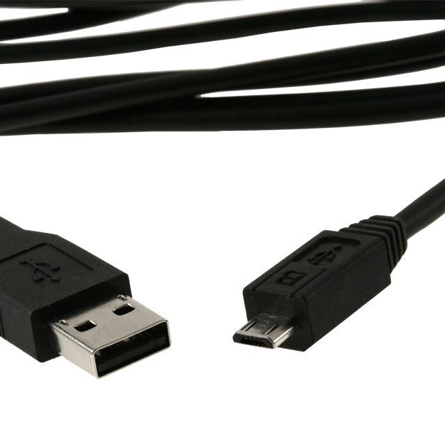USB A Male - Micro USB B (5 Pin) Cable 3'